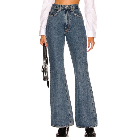 SLVRLAKE Denim - SLVRLAKE Indiana Born To Run Super High Rise Flare Jeans 30